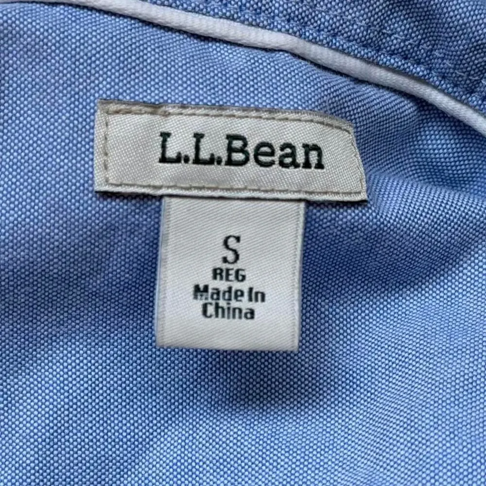 L.L.Bean organic cotton button down (S) - Picture 2 of 8